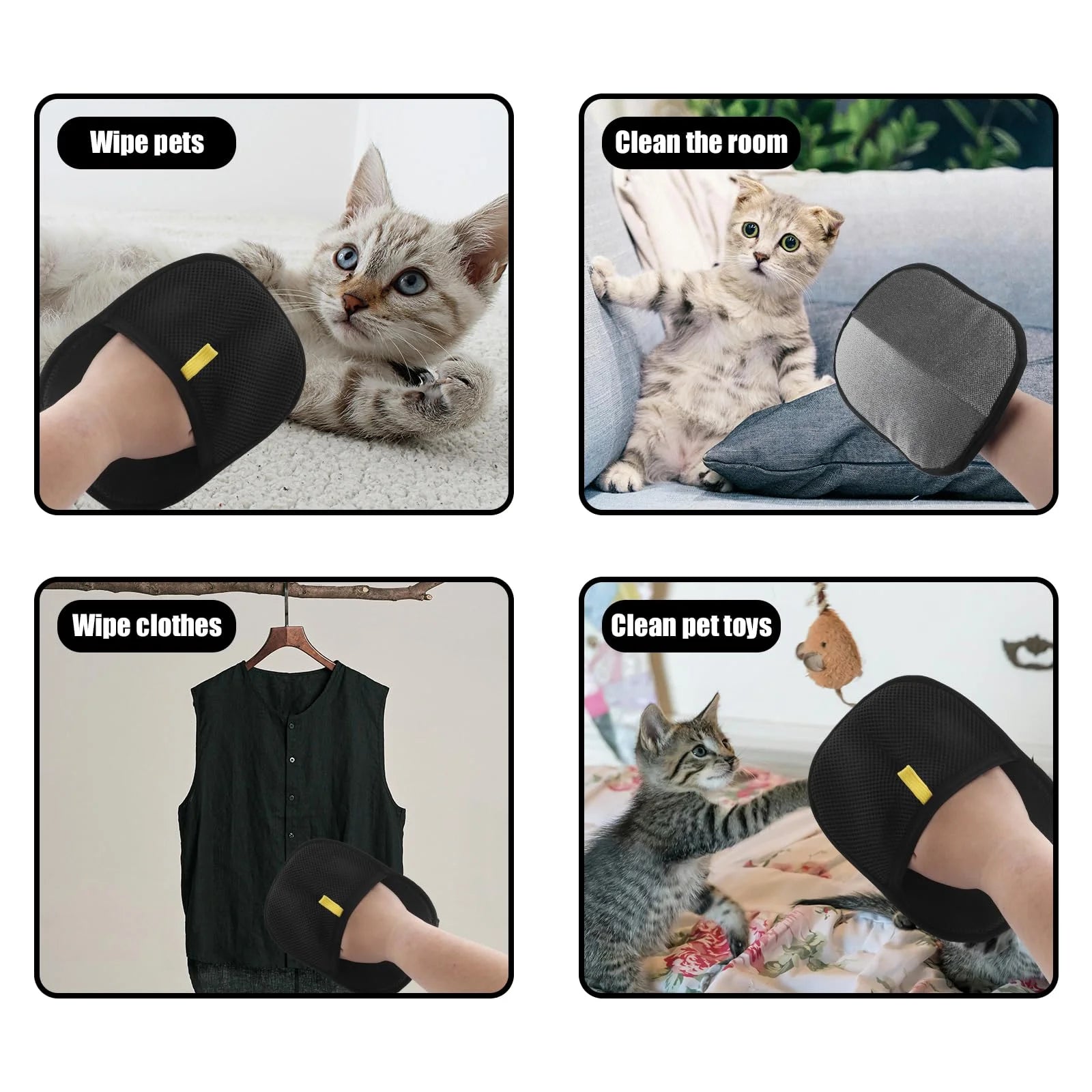 FurClean Pet Hair Remover Glove - Usuń sierść z kanapy w kilka sekund