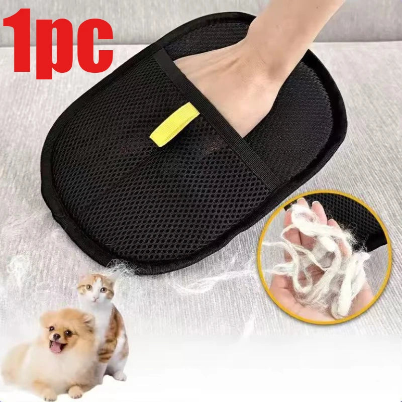 Pet Hair Remover Portable Washable Clothes Hair Dehairing Gloves Pet Cleaning Products Pet Accessories